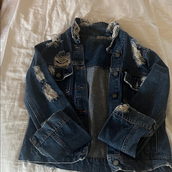 Jackets & Blazers - Distressed Denim Jacket
